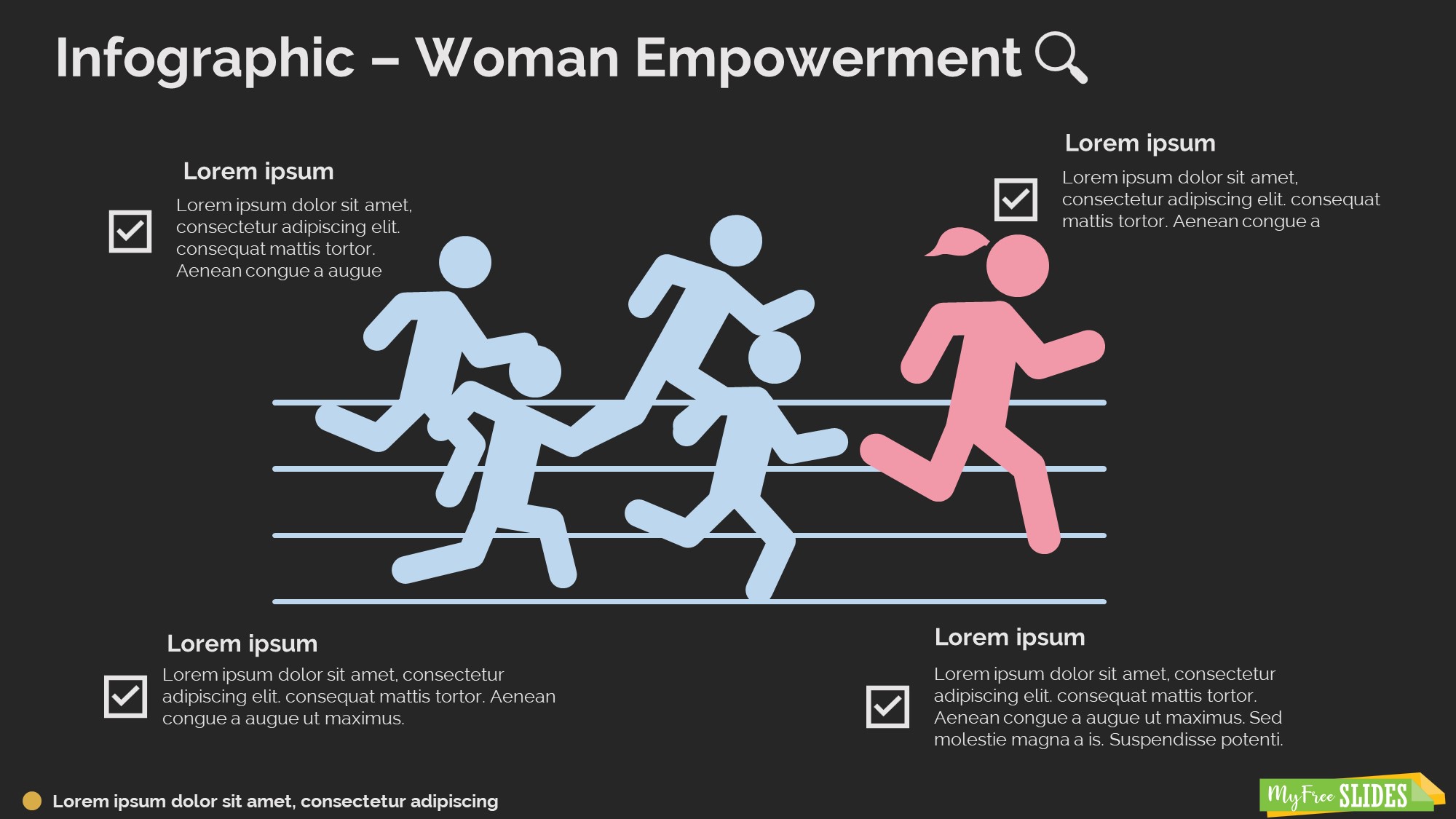Woman Empowerment Infographic-dark